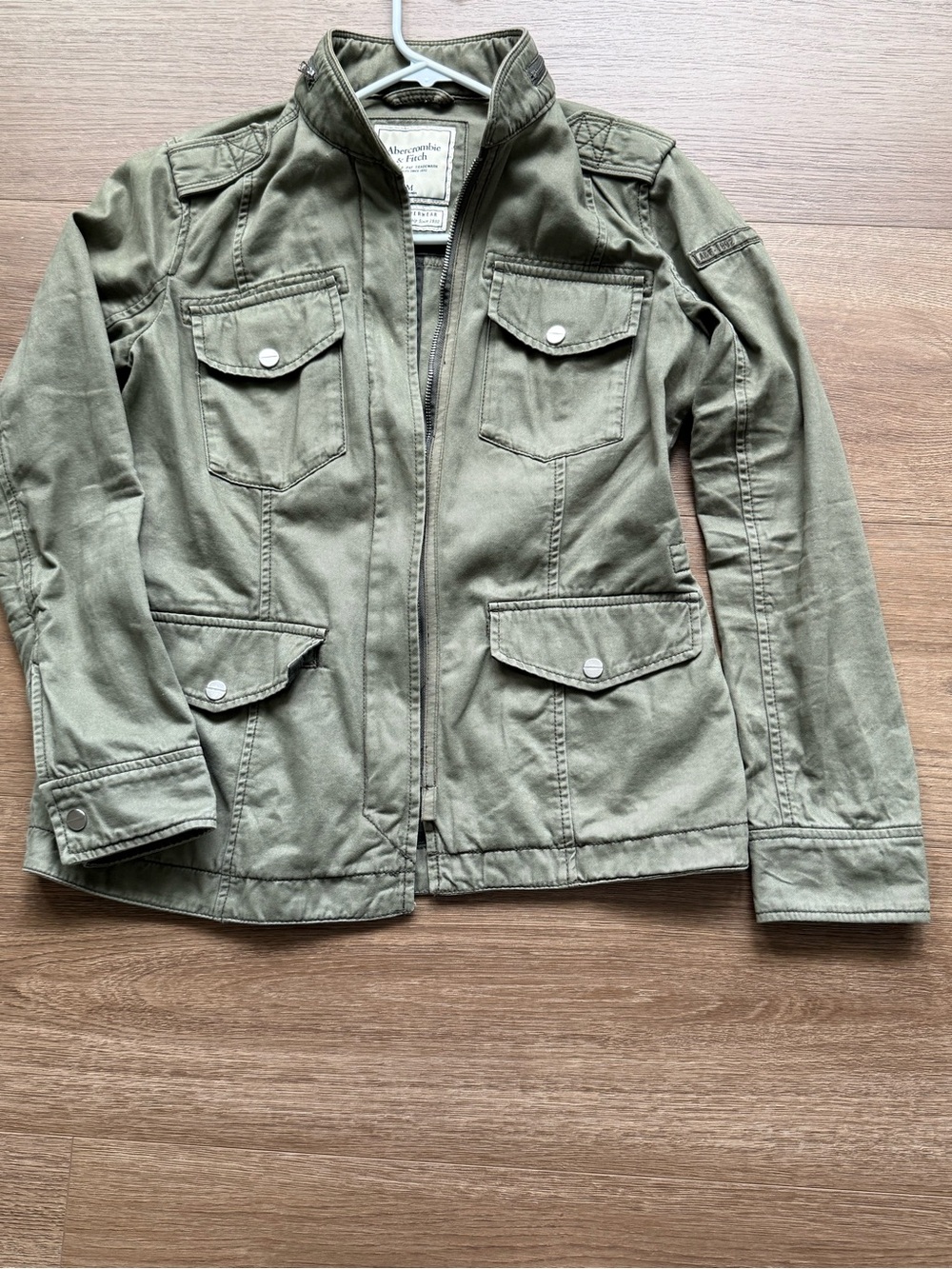 Abercrombie & Fitch Olive Utility Field Jacket